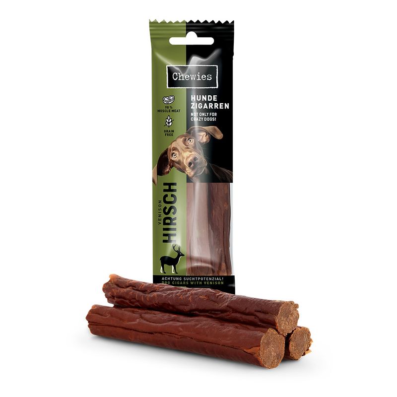 Chewies Dog Cigars Ostrich & Berries (75g)