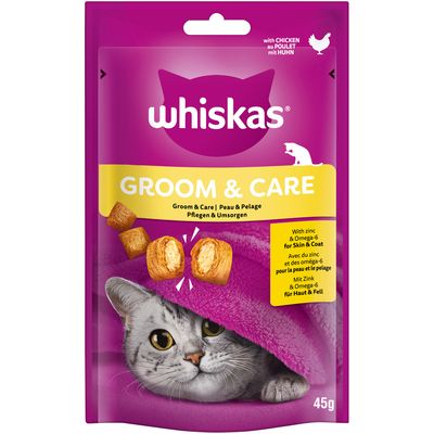 Whiskas Snacks Groom & Care Chicken (45g)