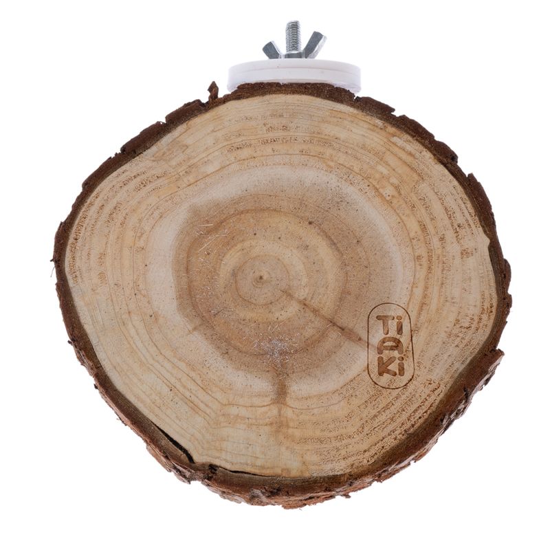 TIAKI Wooden Platform with Bark - Round approx. diameter 10cm