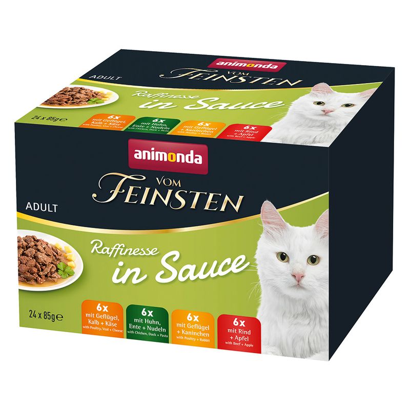 animonda vom Feinsten Adult Raffinesse in Sauce Mixed Pack 8 x 85g