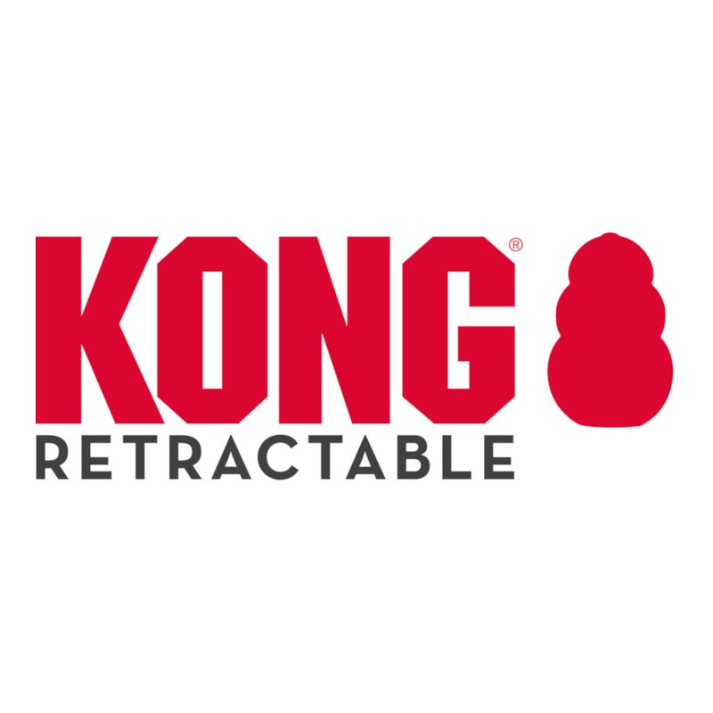 KONG Trail Retractable Leash - Black Size M: up to 30kg, leash length approx. 5m