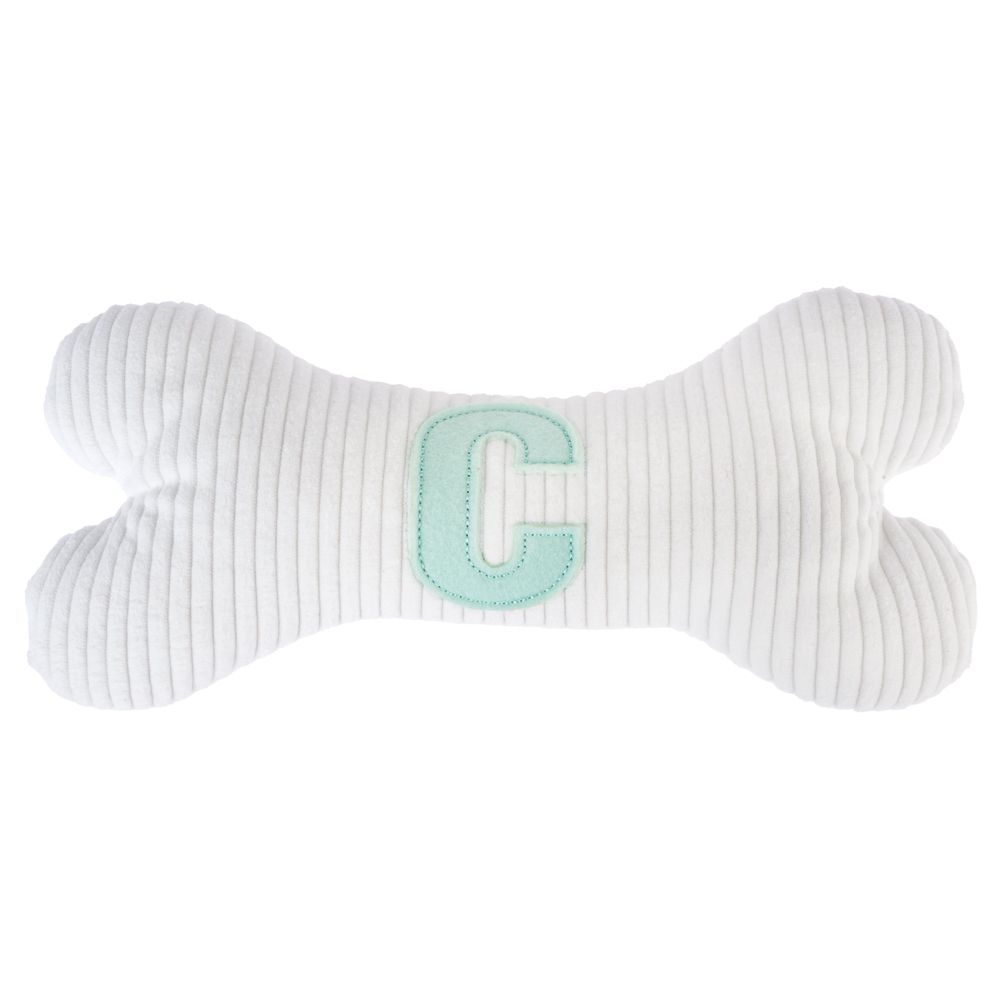 TIAKI Plush Bone with C Initial 26 x 12 x 5.5cm (L x W x H)