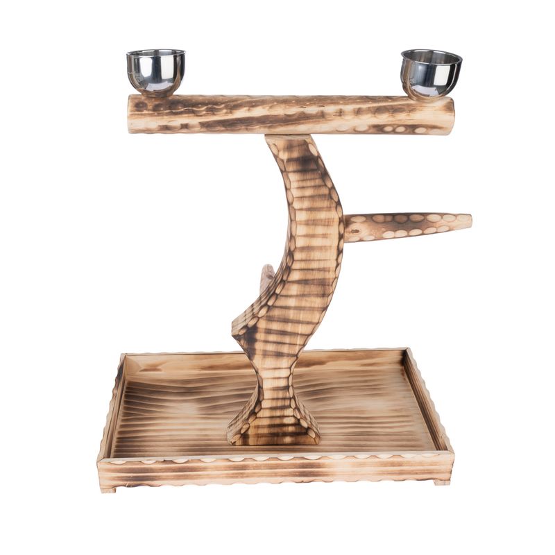 TIAKI Wooden Parrot Perch 50.5 x 29 x 52 cm (L x W x H)