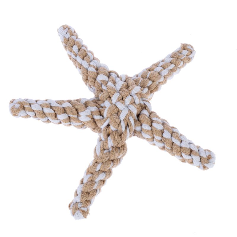 TIAKI Starfish Rope Toy for Dogs 15 x 15 x 3.5 cm (L x W x H)