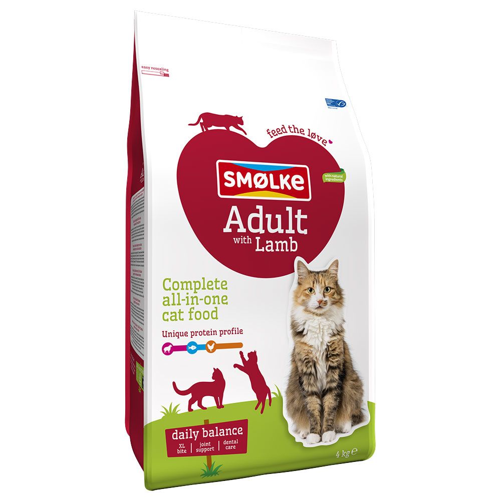 Smølke Adult Cat Food with Lamb 4 kg