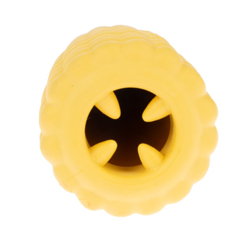 TIAKI Rubber Corn on the Cob Treat Toy approx. diameter 5 x (L) 14.5 cm
