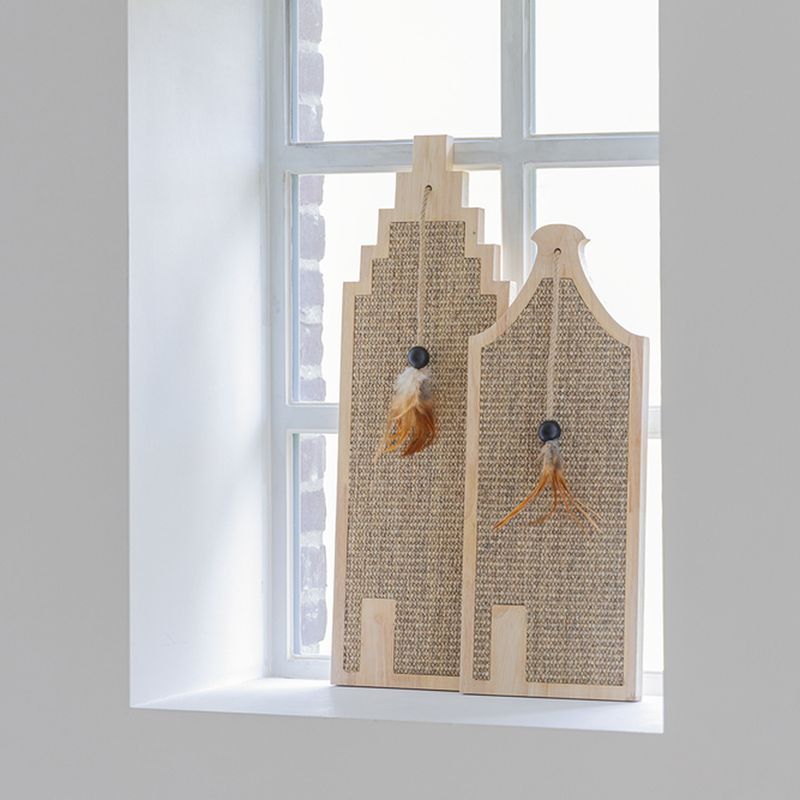 Designed by Lotte Vicky Wooden Scratching Board 50 x 20 x 3cm (L x W x H)