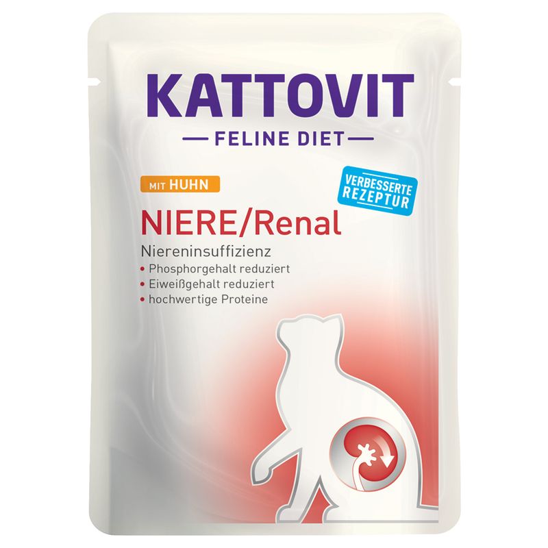 Kattovit Kidney/Renal Pouches Mixed Pack 12 x 85g
