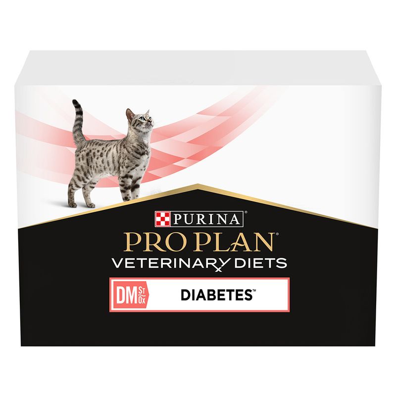 PURINA PRO PLAN Veterinary Diets Feline DM ST/OX - Diabetes Management Chicken (10 x 85g)