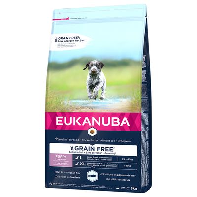 Eukanuba Grain-Free Large Breed Puppy with Salmon 3kg