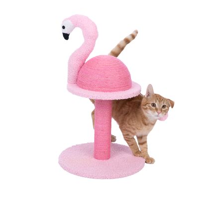 TIAKI Flamingo Scratching Tree Pink