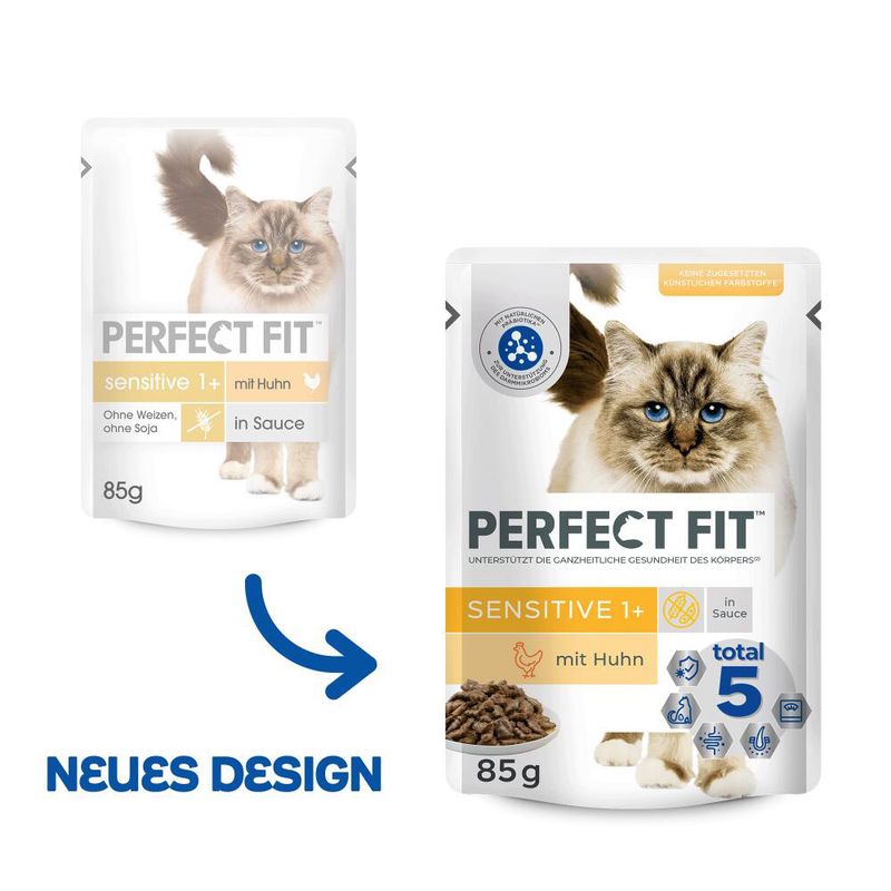 Perfect Fit Sensitive 1+ Pouches Chicken in Sauce (12 x 85g)