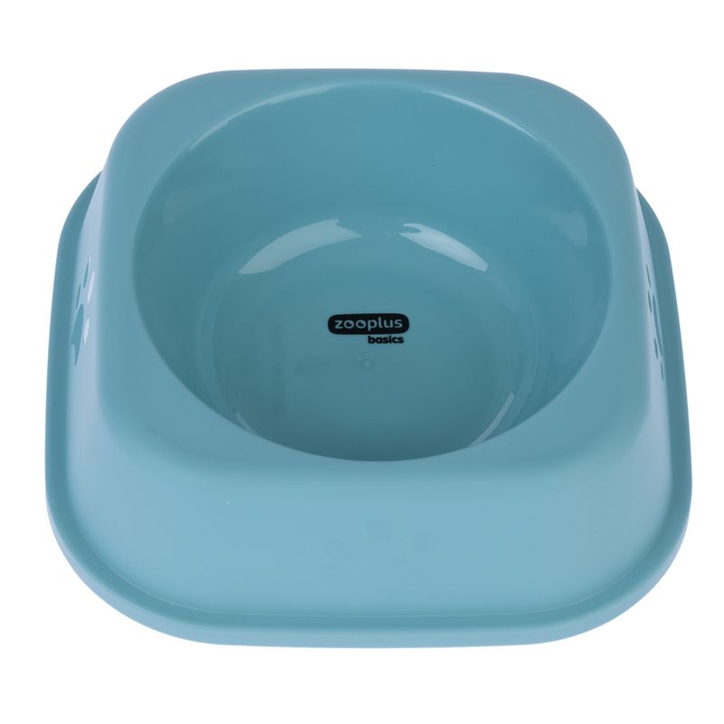 zooplus Basics Plastic Square Cat Bowls 2 x 300ml