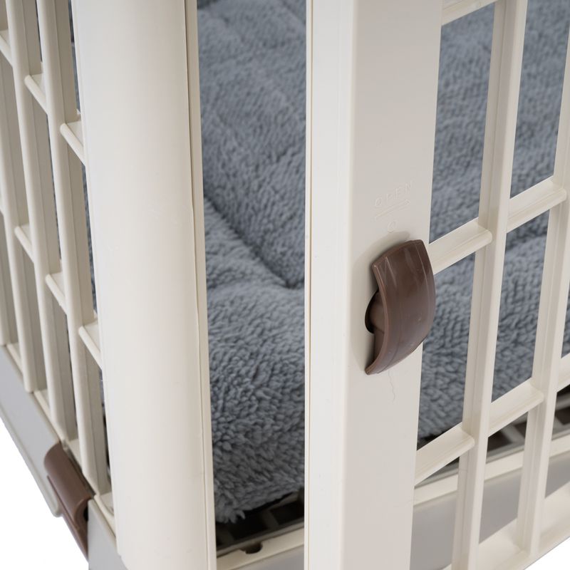 TIAKI Indoor Pet Crate with Cushion Size S: 64.5 x 50 x 56 cm (L x W x H)