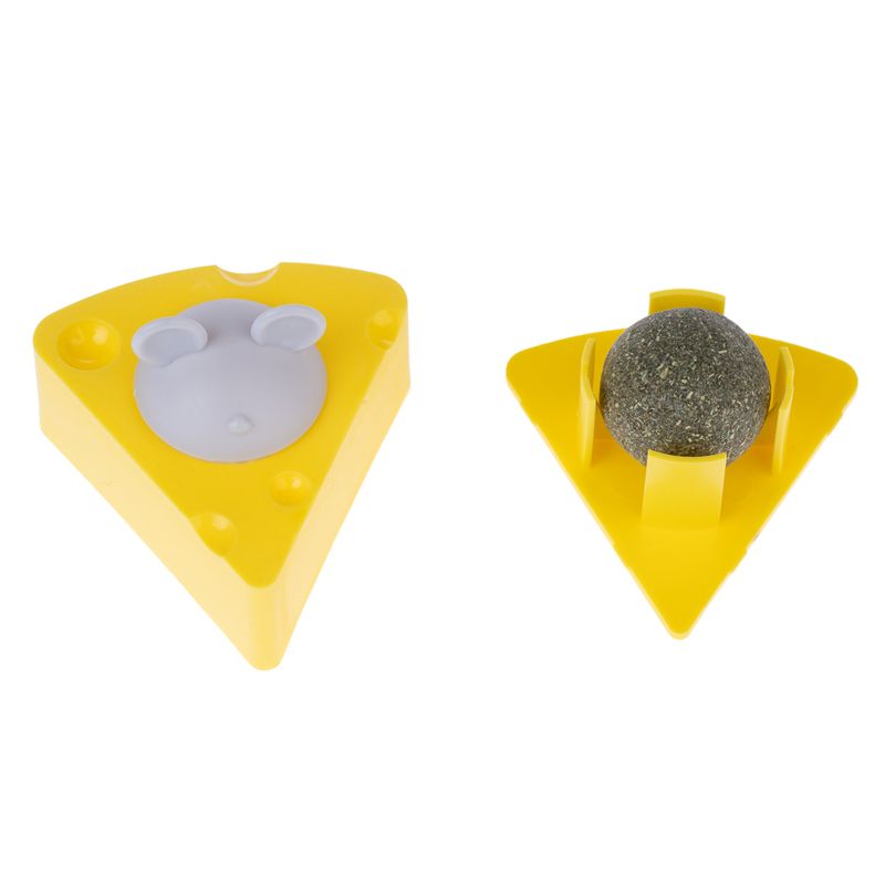 TIAKI cat toy catnip cheese 6.5 x 6.3 x 4.6 cm