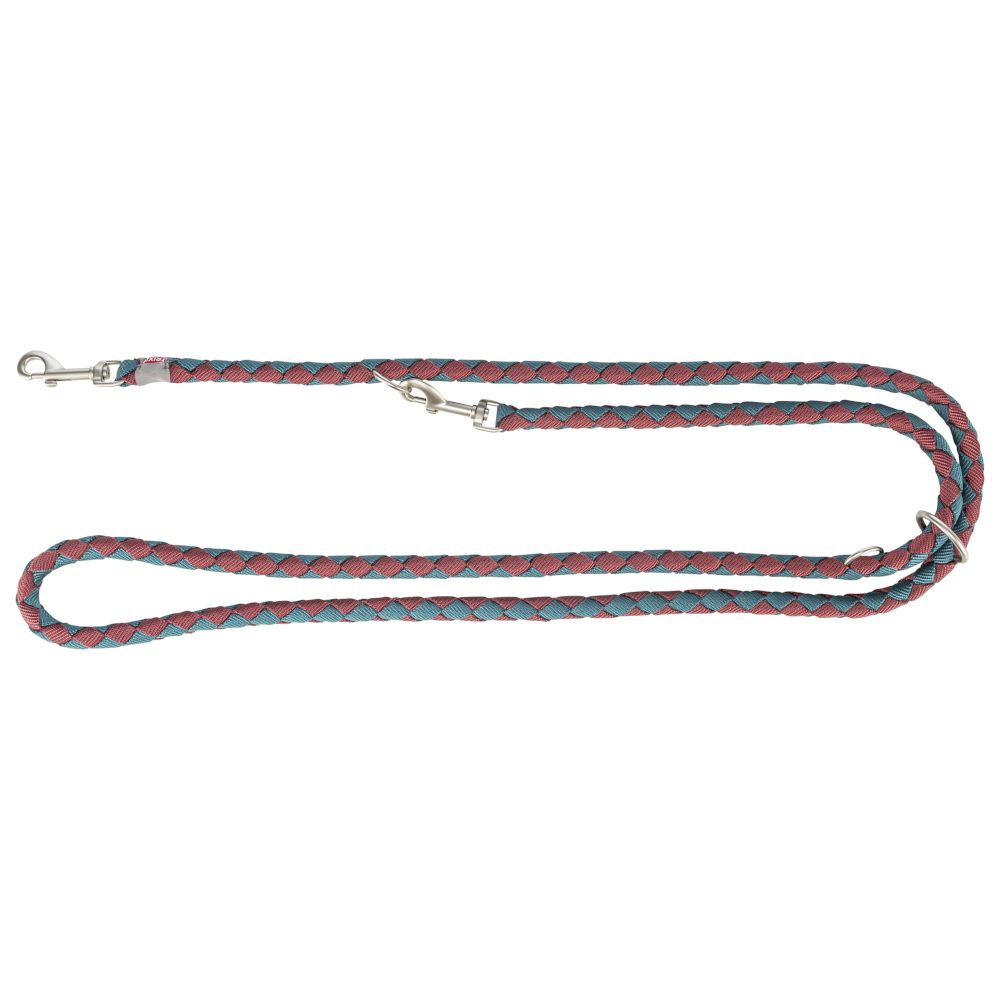 Trixie Cavo Extension Leash - Sangria/Petrol Size: S-M: 200cm (L), 12mm (W)