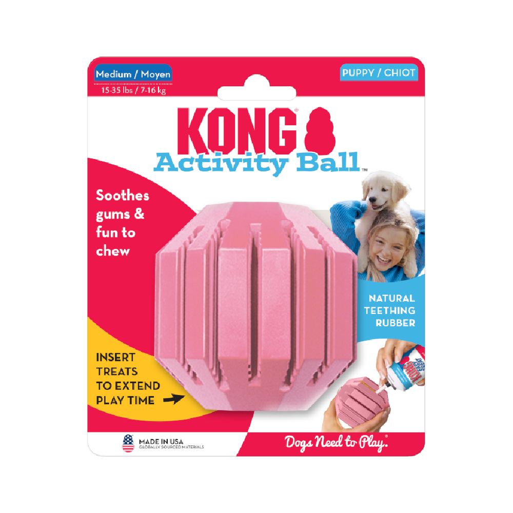 KONG Puppy Activity Ball Size M: 7.6cm (W)