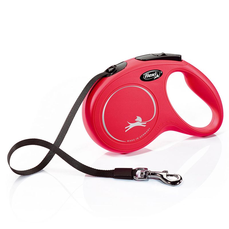 flexi Red New Classic 5m Rope Lead S: up to 12kg