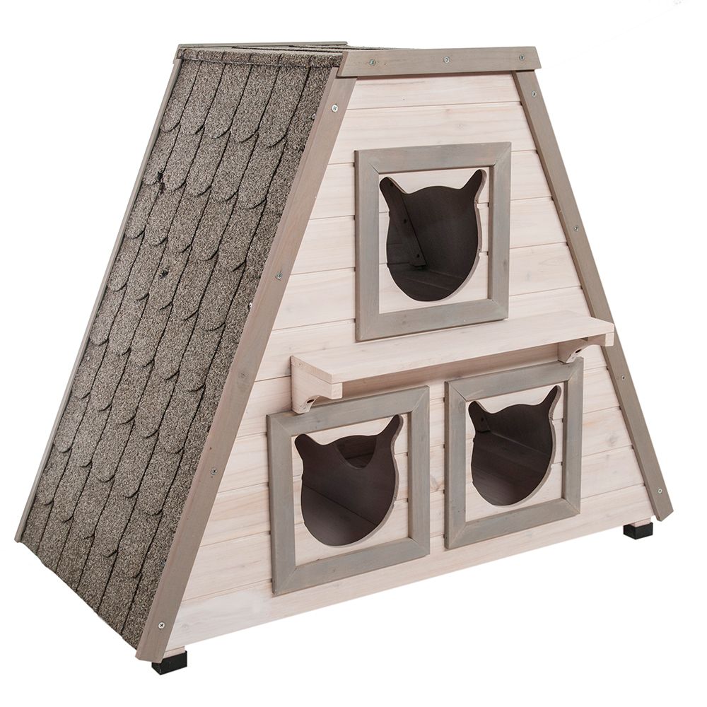 Madeira Cat House 90 x 50 x 75 cm (L x W x H)