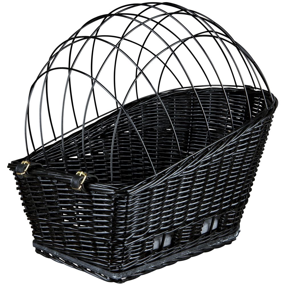 Trixie Rear-Mounted Bicycle Basket - Black 55 x 35 x 49cm (L x W x H)