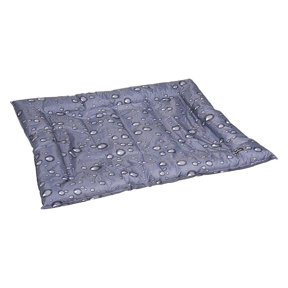 Flamingo Cooling Bed Fresk Drop Grey Size S: 66 x 56 cm (L x W)