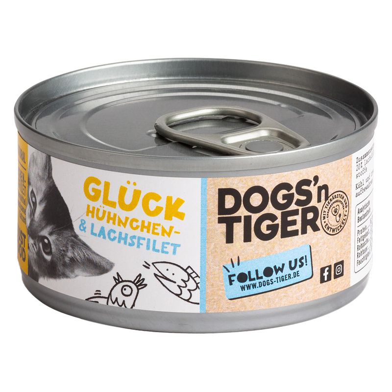 Dogs'n Tiger Cat Filet 12 x 70g Tuna & Salmon Fillet
