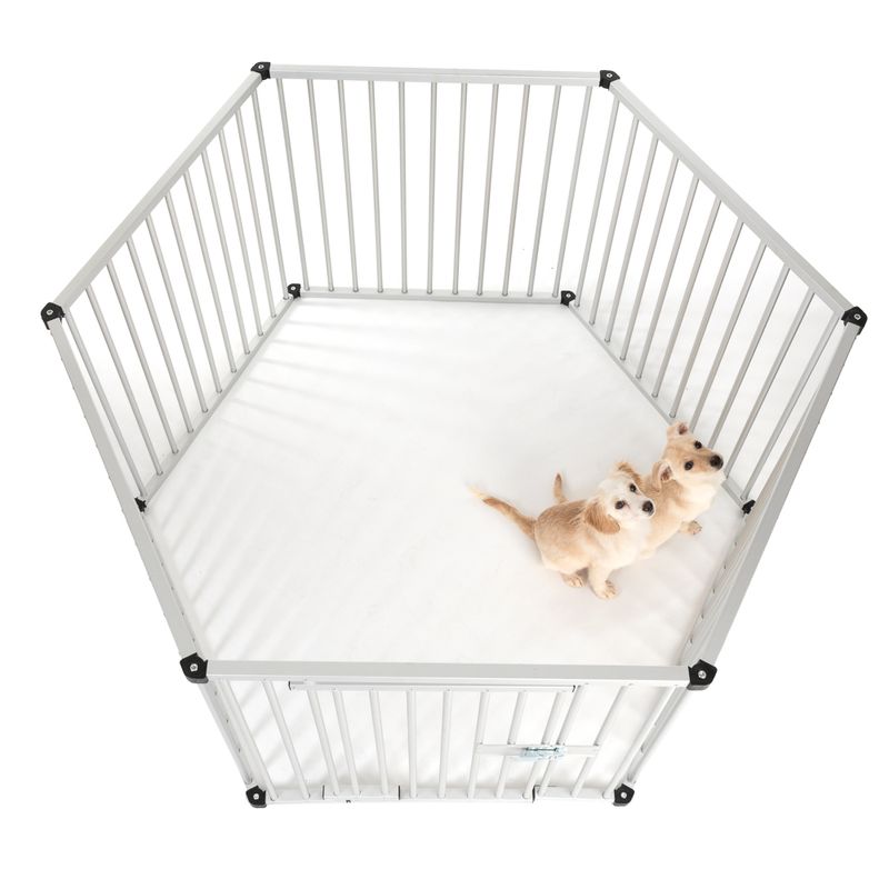 Aluminium Puppy Playpen 6 Fencing Units 80 x 80cm (W x H)