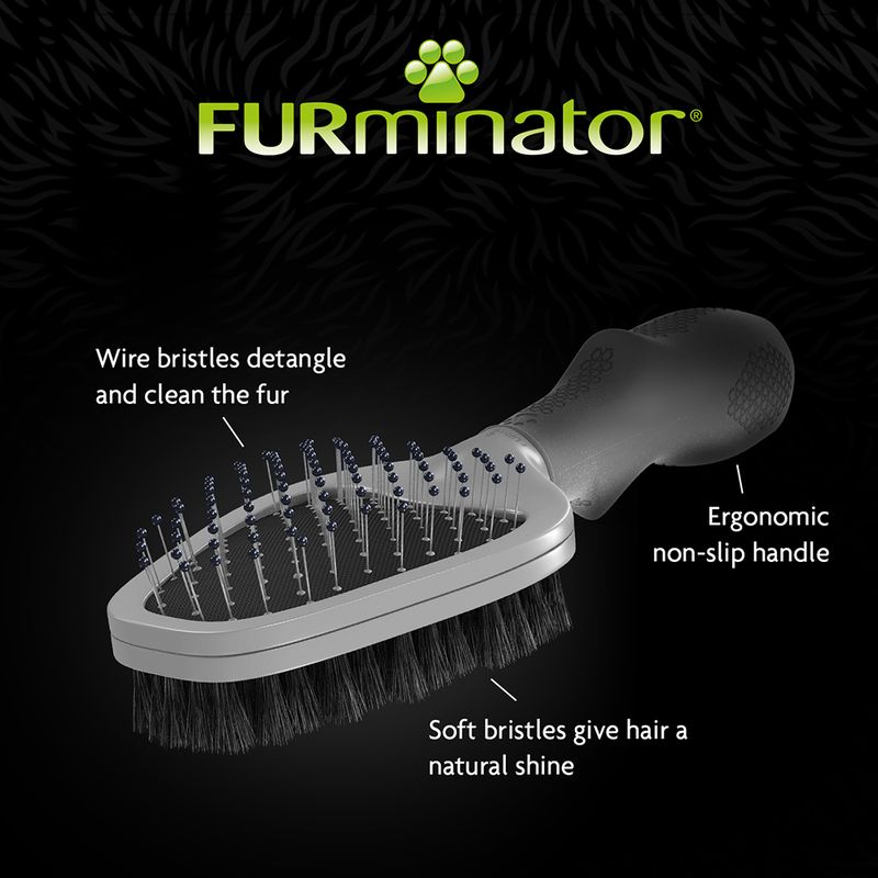 FURminator Dual Grooming Brush 21 x 6.5 x 4 cm (L x W x H)
