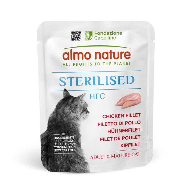 Almo Nature HFC Sterilised Saver Pack 24 x 50g Chicken Fillet