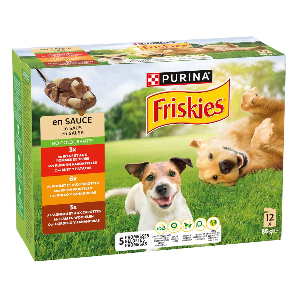 Friskies Adult in Sauce Beef, Chicken & Lamb 12 x 85g