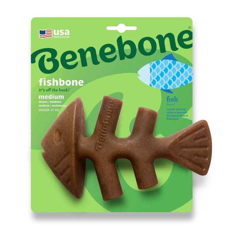 Benebone Fishbone Small: approx. 15 x 9cm (L x W)