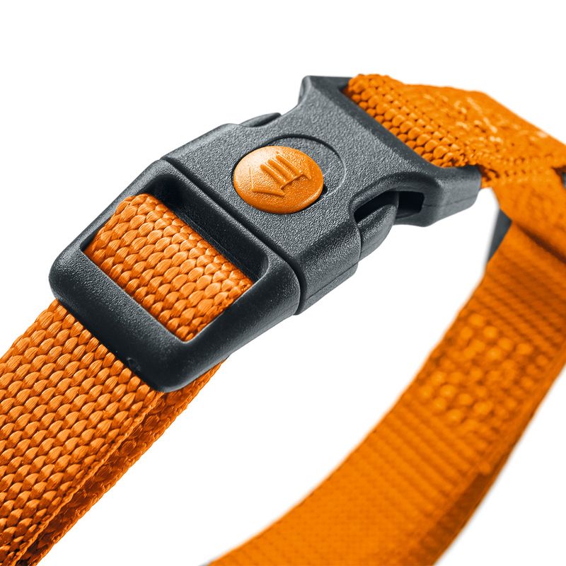 HUNTER Halsband London, orange Vario Basic Gr.S: 24-36 cm Halsumfang, B 10 mm