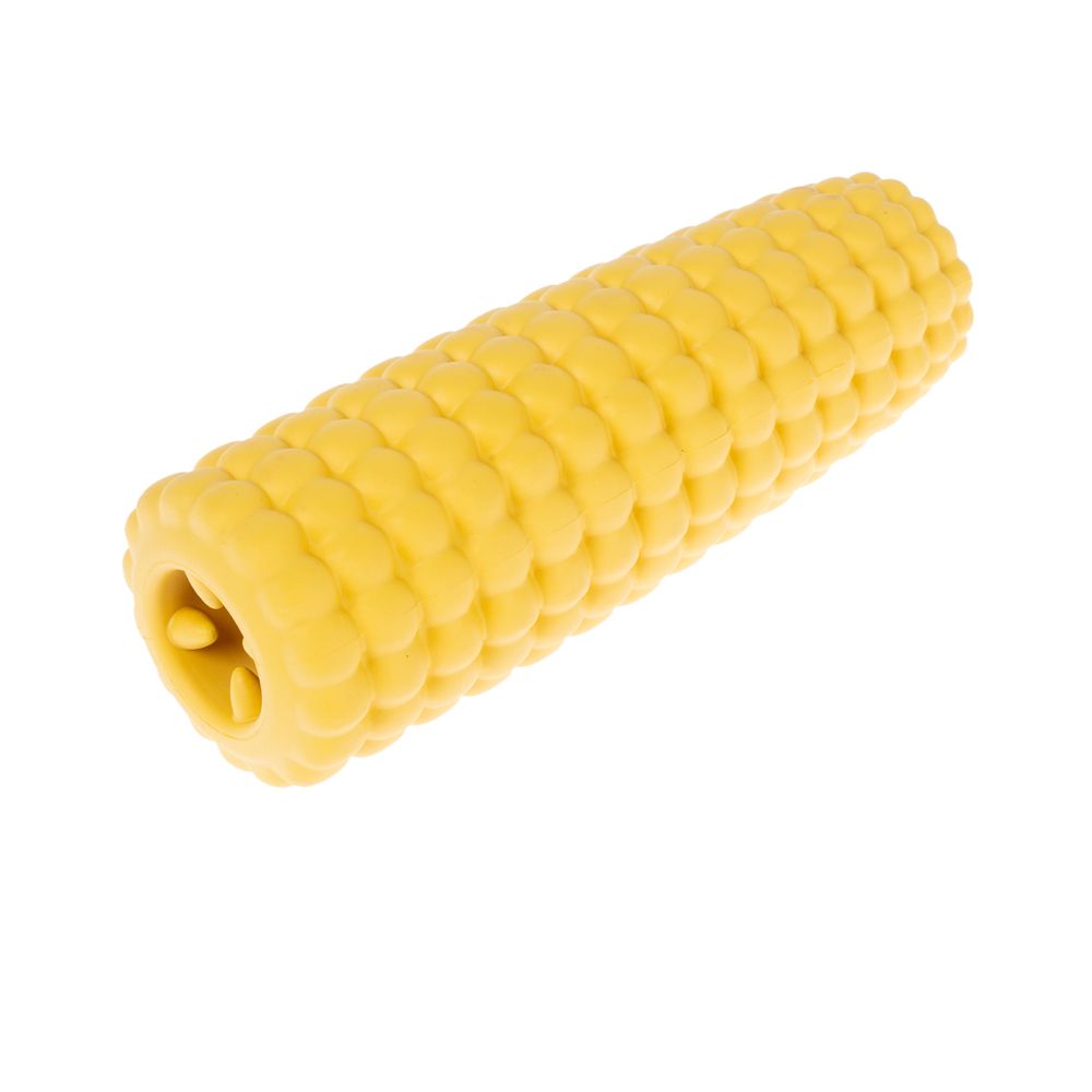 TIAKI Rubber Corn on the Cob Treat Toy approx. diameter 5 x (L) 14.5 cm