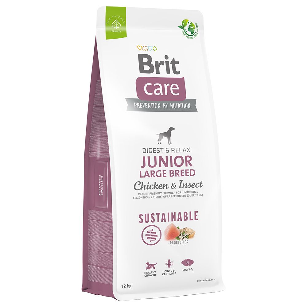 Brit Care Dog Sustainable Junior Large Breed Chicken & Insects 12kg