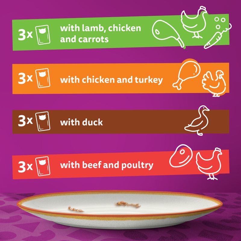 Whiskas Tasty Mix Pouches 48 x 85g Chef's Choice in Sauce