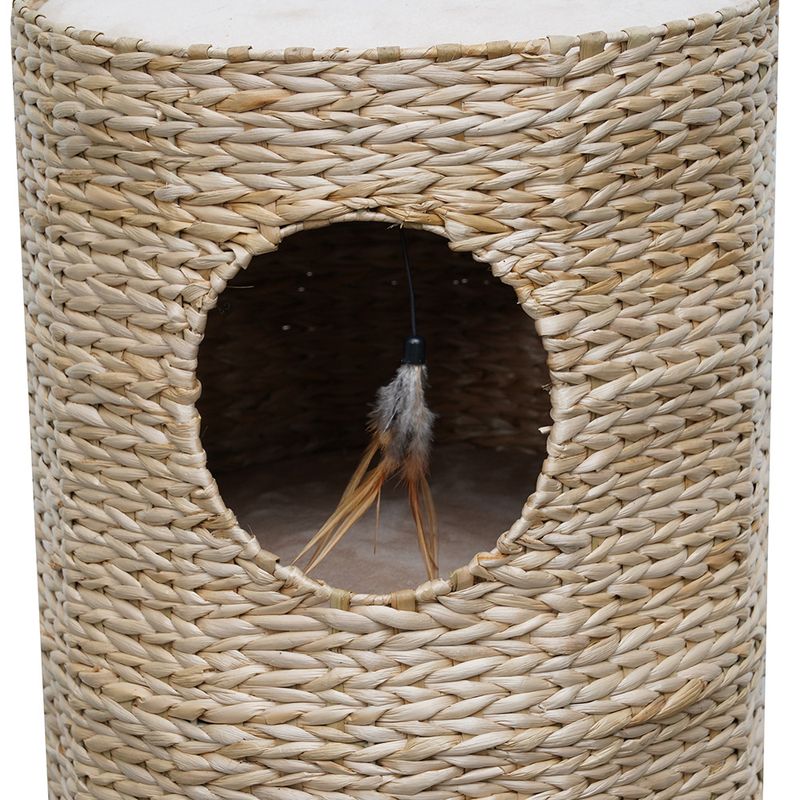 Karliel Caverna Water Hyacinth Scratching Barrel 40 x 70cm (diameter x H)
