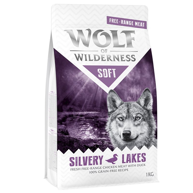 2 x 1kg Wolf of Wilderness Dry Dog Food - Try Now! Adult \
