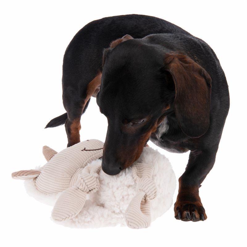 Sleepy Unicorn Dog Toy approx. L 32 x W 14 x H 12 cm