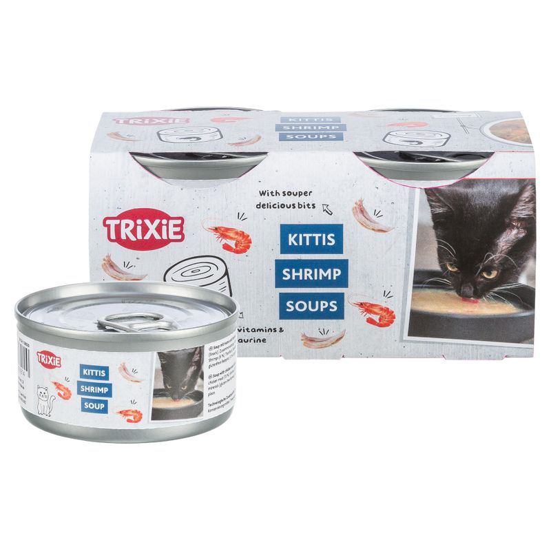 Trixie Kittis Soup 4 x 80g Chicken & Salmon