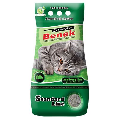 Super Benek Green Forest Cat Litter 25l (approx. 20kg)
