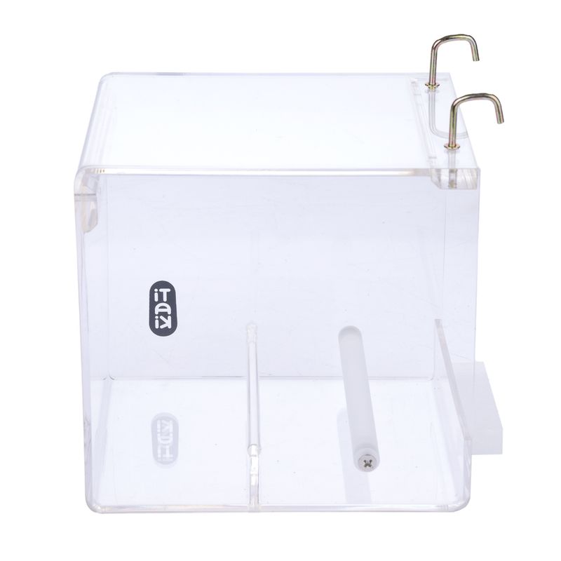 TIAKI No-Mess Acrylic Bird Feeder Size S: 13 x 14 x 13cm (L x W x H)