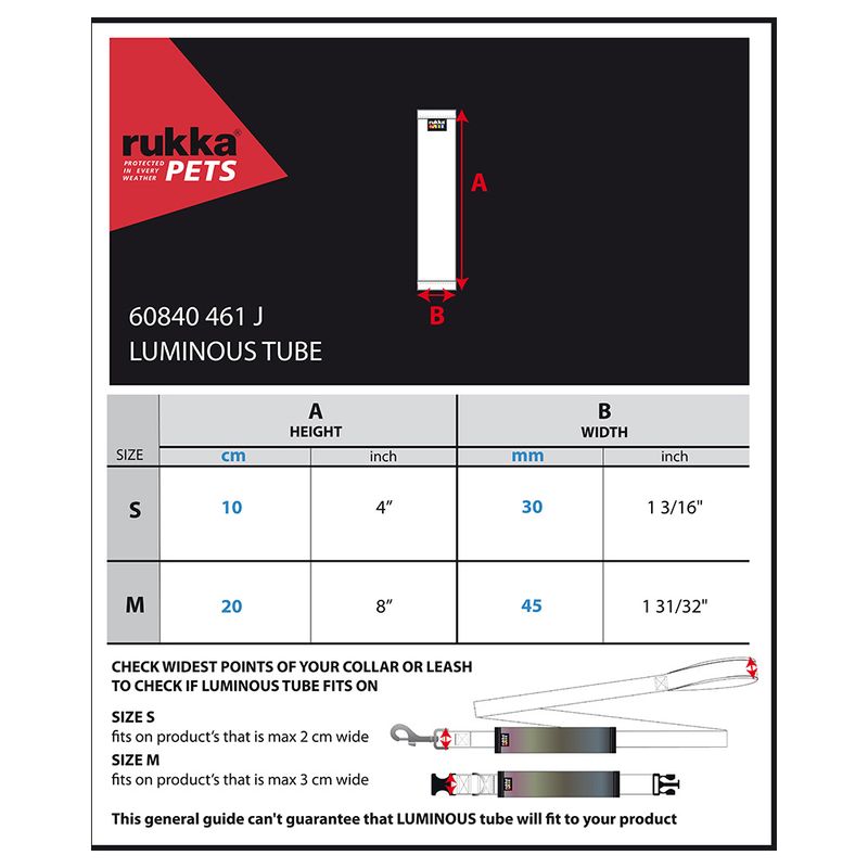 Rukka® Luminous Tube - Gold Size S