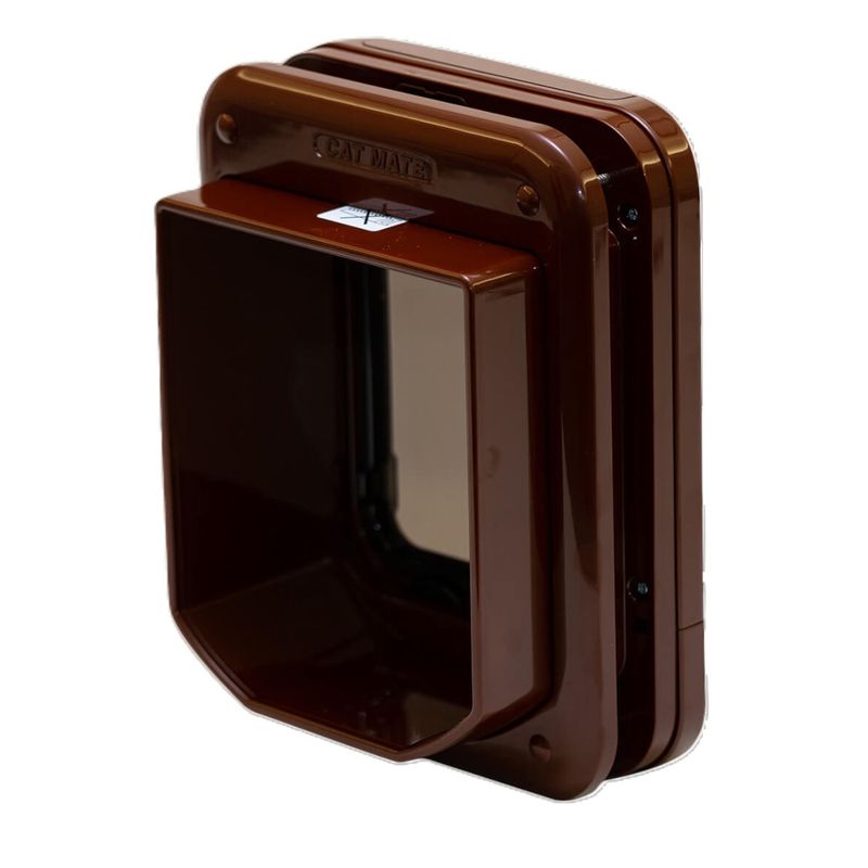 Cat Mate Microchip 360W Cat Flap Brown
