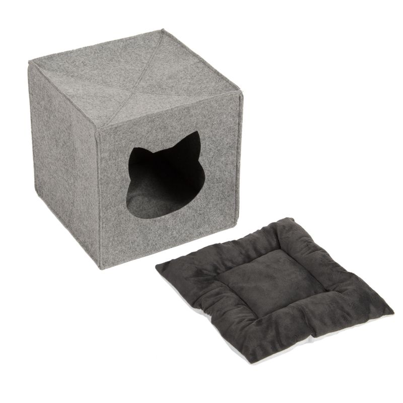 Felt Cat Den for Shelves 33 x 33 x 33 cm (L x W x H)