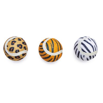 Beeztees Cat Toy Jungle Balls 3 x 4.5cm (W)