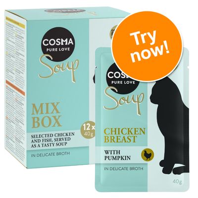 Cosma Soup Mixed Trial Packs 12 x 40g Mix 1 (4 Varieties)