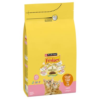 PURINA Friskies Junior Cat with Chicken, Turkey & Vegetables 1.5kg