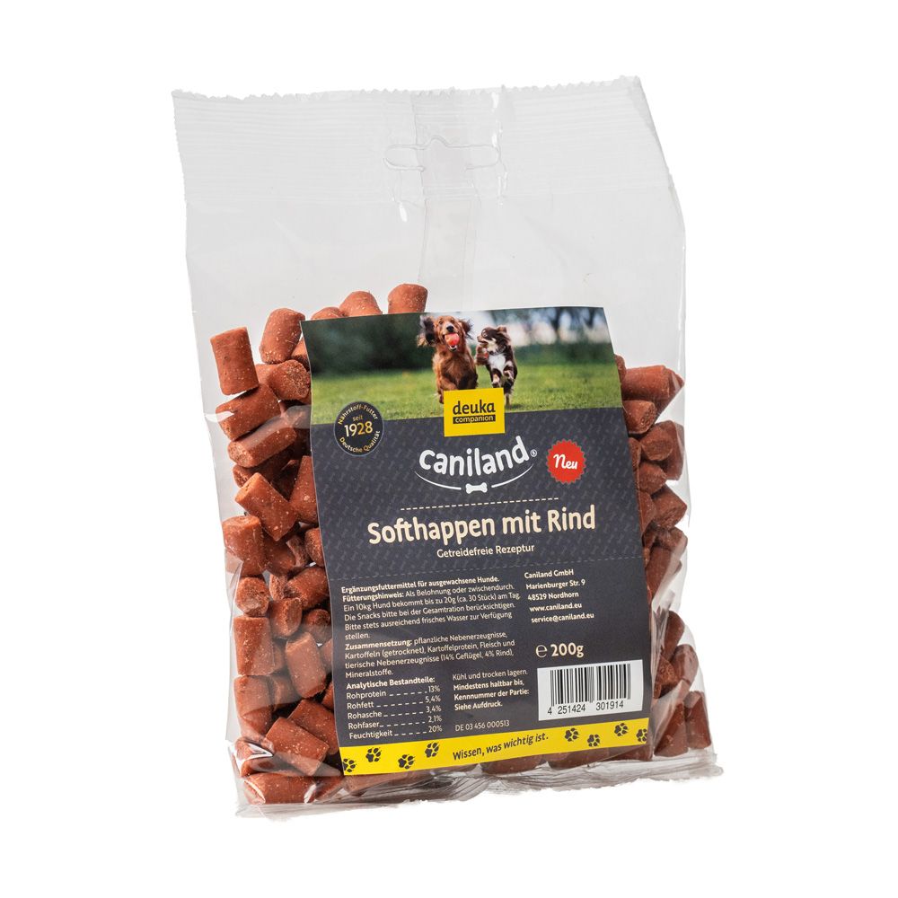 Caniland Soft Beef Chunks - Grain-Free 200g