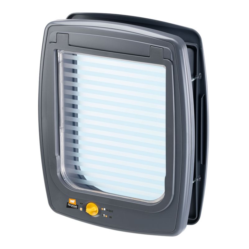Ferplast Swing 11 Cat Flap - 4 Way Lock Grey