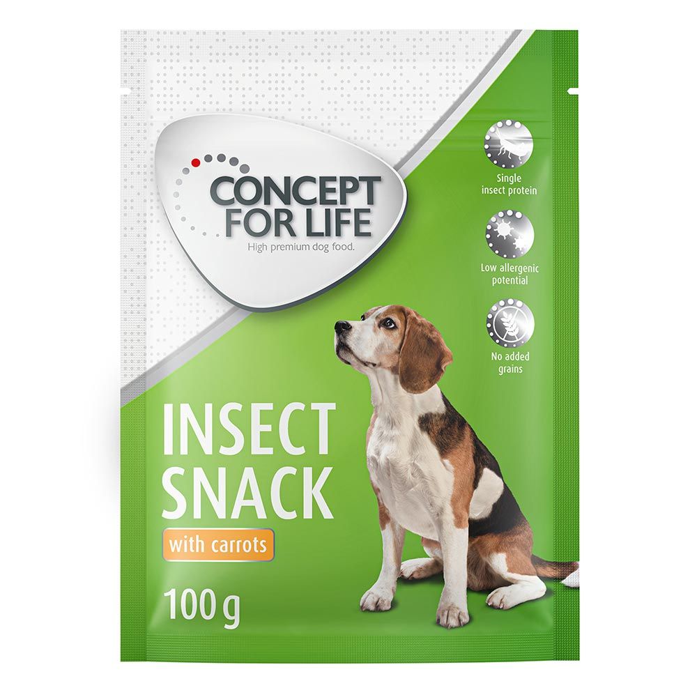 Concept for Life Insect Snack Saver Pack 3 x 100g Carrot